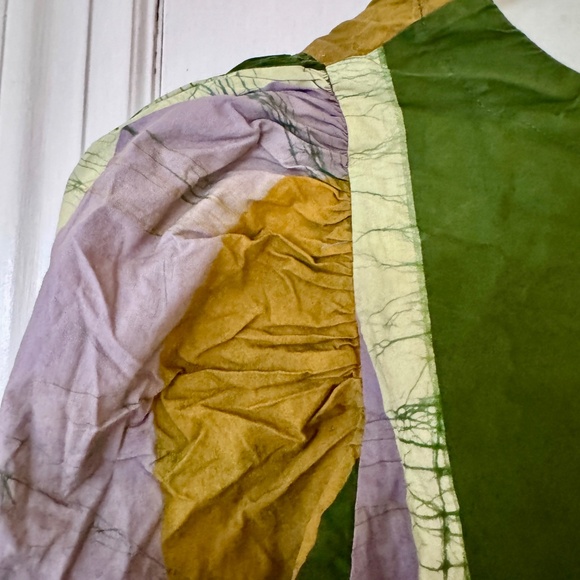 Osei Duro Organic Cotton Vibrant Striped Blouse in Sz. 3XL - Picture 6 of 11